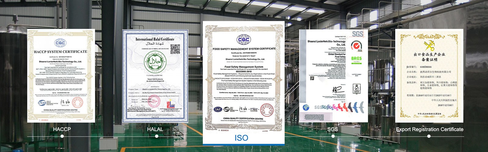 Lonierherb Certificate Lonierherb Certificate